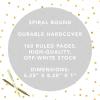 Graphique Hardbound Journal, Caitlin Wilson Floral Design – 160 Ruled Pages, “Take Notes” Quote Embellished in Gold Foil on the Cover, 6.25″ x 8.25″ x 1″ – For Taking Notes, Lists and More(Be Here Now)