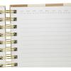 Graphique Peanuts “Happy Thoughts” Hard Bound Journal – 160 Ruled Pages, Vintage Peanuts Cartoon Cover w/”Happy Thoughts” Message Embellished w/Gold Foil, 6.25″ x 8.25″ x 1″(Taupe Check Peanuts)