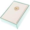 Graphique Seahorse La Petite Presse Boxed Notecards – 10 Embossed and Embellished Gold Foil Seahorse Blank Cards with Matching Envelopes, 3.25″” x 4.75″”” (L1329CB)(Nautica)