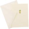Graphique Seahorse La Petite Presse Boxed Notecards – 10 Embossed and Embellished Gold Foil Seahorse Blank Cards with Matching Envelopes, 3.25″” x 4.75″”” (L1329CB)(Pineapple)