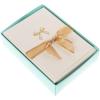 Graphique Seahorse La Petite Presse Boxed Notecards – 10 Embossed and Embellished Gold Foil Seahorse Blank Cards with Matching Envelopes, 3.25″” x 4.75″”” (L1329CB)(Bow)