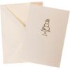 Graphique Seahorse La Petite Presse Boxed Notecards – 10 Embossed and Embellished Gold Foil Seahorse Blank Cards with Matching Envelopes, 3.25″” x 4.75″”” (L1329CB)(Wedding Cake)