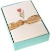 Graphique Seahorse La Petite Presse Boxed Notecards – 10 Embossed and Embellished Gold Foil Seahorse Blank Cards with Matching Envelopes, 3.25″” x 4.75″”” (L1329CB)(Tulip)