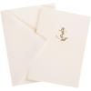 Graphique Seahorse La Petite Presse Boxed Notecards – 10 Embossed and Embellished Gold Foil Seahorse Blank Cards with Matching Envelopes, 3.25″” x 4.75″”” (L1329CB)(Anchor)
