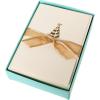 Graphique Seahorse La Petite Presse Boxed Notecards – 10 Embossed and Embellished Gold Foil Seahorse Blank Cards with Matching Envelopes, 3.25″” x 4.75″”” (L1329CB)(Party Hat)