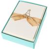 Graphique Seahorse La Petite Presse Boxed Notecards – 10 Embossed and Embellished Gold Foil Seahorse Blank Cards with Matching Envelopes, 3.25″” x 4.75″”” (L1329CB)(Wedding Cake)