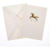 Graphique Seahorse La Petite Presse Boxed Notecards – 10 Embossed and Embellished Gold Foil Seahorse Blank Cards with Matching Envelopes, 3.25″” x 4.75″”” (L1329CB)(Unicorn)
