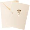 Graphique Seahorse La Petite Presse Boxed Notecards – 10 Embossed and Embellished Gold Foil Seahorse Blank Cards with Matching Envelopes, 3.25″” x 4.75″”” (L1329CB)(Mushroom)