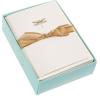 Graphique Seahorse La Petite Presse Boxed Notecards – 10 Embossed and Embellished Gold Foil Seahorse Blank Cards with Matching Envelopes, 3.25″” x 4.75″”” (L1329CB)(Dragonfly)