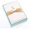 Graphique Seahorse La Petite Presse Boxed Notecards – 10 Embossed and Embellished Gold Foil Seahorse Blank Cards with Matching Envelopes, 3.25″” x 4.75″”” (L1329CB)(Anchor)