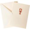 Graphique Seahorse La Petite Presse Boxed Notecards – 10 Embossed and Embellished Gold Foil Seahorse Blank Cards with Matching Envelopes, 3.25″” x 4.75″”” (L1329CB)(Lobster)