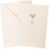 Graphique Seahorse La Petite Presse Boxed Notecards – 10 Embossed and Embellished Gold Foil Seahorse Blank Cards with Matching Envelopes, 3.25″” x 4.75″”” (L1329CB)(Pink Martini)