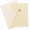 Graphique Seahorse La Petite Presse Boxed Notecards – 10 Embossed and Embellished Gold Foil Seahorse Blank Cards with Matching Envelopes, 3.25″” x 4.75″”” (L1329CB)(Shamrock)