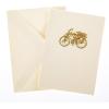 Graphique Seahorse La Petite Presse Boxed Notecards – 10 Embossed and Embellished Gold Foil Seahorse Blank Cards with Matching Envelopes, 3.25″” x 4.75″”” (L1329CB)(Flower Bicycle)
