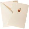 Graphique Seahorse La Petite Presse Boxed Notecards – 10 Embossed and Embellished Gold Foil Seahorse Blank Cards with Matching Envelopes, 3.25″” x 4.75″”” (L1329CB)(Apple)