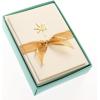 Graphique Seahorse La Petite Presse Boxed Notecards – 10 Embossed and Embellished Gold Foil Seahorse Blank Cards with Matching Envelopes, 3.25″” x 4.75″”” (L1329CB)(Palm)