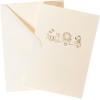 Graphique Seahorse La Petite Presse Boxed Notecards – 10 Embossed and Embellished Gold Foil Seahorse Blank Cards with Matching Envelopes, 3.25″” x 4.75″”” (L1329CB)(Baby Train)