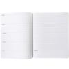 Graphique Vinyl Journal, Work Life Design – 6″ x 8″, 120 Pages with a Left Side Grid and Right Side Lined, Clear Vinyl Cover – For Note Taking, List Making and Much More