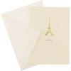 Graphique Whale La Petite Presse Boxed Notecards – 10 Elegant Embossed Green Whale Thanks a Ton! Thank You Cards with Matching Envelopes, 3.25″ x 4.75″(Eiffel Tower)