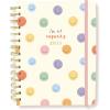 18 Month Planner/Calendar by Graphique, July 2025 – Dec. 2026 La Dolce Vita Hardbound Spiral Planner, Monthly Tabs, Holidays, Reminder Stickers, 6” x 8”(At Capacity)