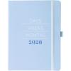 Graphique 2026 Apollo Business Planner | 18 Month Organizer, July 2025 – Dec. 2026 | Weekly & Monthly Spreads | To-Do List & Note Pages | Pen Loop | Vegan Leather | Red | 6” x 8”(Blue Days  Weeks  Months)