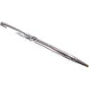 Graphique Glitz Gold Fashion Pen, 5.5″ Ballpoint Pen with Black Ink, Stylish Gold Glitter Leatherette Body, Comes in Gift Box with Foil Accents, Makes a Beautiful, Unique Gift(Silver Floating Star Glitter)