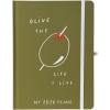 July 2025 – Dec. 2026 Planner by Graphique, Weekly and Monthly Planner, 18 Months Calendar, Hardcover, Cherries, 6” x 8”(Olive)
