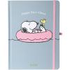 July 2025 – Dec. 2026 Planner by Graphique, Weekly and Monthly Planner, 18 Months Calendar, Hardcover, Cherries, 6” x 8”(Peanuts Pink Floatie)