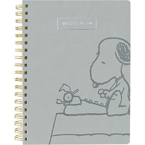 Graphique Vegan Leather Spiral Journal, Peanuts Focus, “Focus On The Good” Quote on the Cover – Perfect for Taking Notes, Lists and More(Snoopy Type)