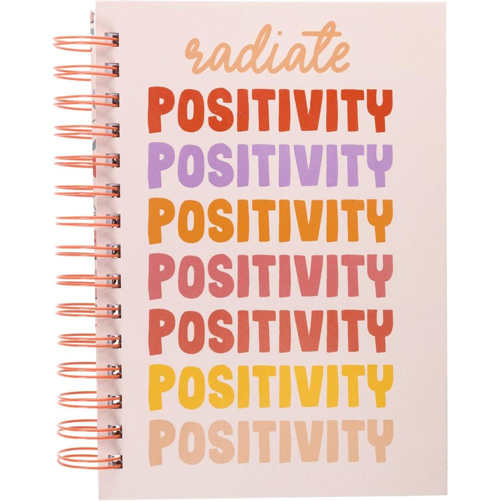 imageGraphique Hardbound Spiral Journal  Just Be You Design  Premium Paper  Notebook  Diary  Lists  Record Month and Date  Great Gift  160 Ruled Pages  625 x 825Positivity