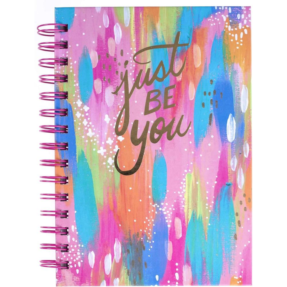 imageGraphique Hardbound Spiral Journal  Just Be You Design  Premium Paper  Notebook  Diary  Lists  Record Month and Date  Great Gift  160 Ruled Pages  625 x 825Just Be You