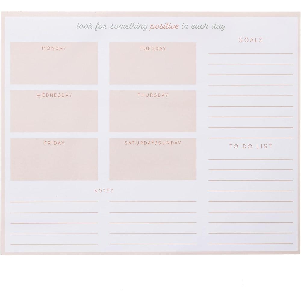imageGraphique Weekly To Do Deskpad  Self Care Design  975quot x 8quot 80 Sheets Themed Pages  Planner for College Students Business Appointments Great GiftPositivity