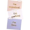 Graphique Designer Black, White, and Gold Polka Dots File Folders | Set of 9 (3 Designs) | Letter Size Organizers | Decorative Office Supplies | Durable Coated Cardstock | 1/3-Cut Tabs(I’m Busy)