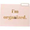 Graphique Designer Black, White, and Gold Polka Dots File Folders | Set of 9 (3 Designs) | Letter Size Organizers | Decorative Office Supplies | Durable Coated Cardstock | 1/3-Cut Tabs(I’m Busy)