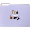 Graphique Designer Black, White, and Gold Polka Dots File Folders | Set of 9 (3 Designs) | Letter Size Organizers | Decorative Office Supplies | Durable Coated Cardstock | 1/3-Cut Tabs(I’m Busy)