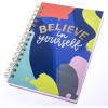Graphique Hardbound Spiral Journal | Just Be You Design | Premium Paper | Notebook | Diary | Lists | Record Month and Date | Great Gift | 160 Ruled Pages | 6.25” x 8.25”(Creative Life)