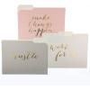 Graphique Designer Black, White, and Gold Polka Dots File Folders | Set of 9 (3 Designs) | Letter Size Organizers | Decorative Office Supplies | Durable Coated Cardstock | 1/3-Cut Tabs(Make Things Happen)