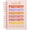 Graphique Hardbound Spiral Journal | Just Be You Design | Premium Paper | Notebook | Diary | Lists | Record Month and Date | Great Gift | 160 Ruled Pages | 6.25” x 8.25”(Positivity)