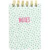 Graphique Llama Petite Journal – Pocket Journal with 200 Custom Interior Pages, Green Polka-Dotted Cover with Pink”Notes” Message and Spiral Bound Top, 3.5″ x 5.5″(Llama Notes)