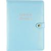 Graphique Snap Journal, Blue Glitter – Cute Portable Notebook, 200 Lined Pages, 6” x 8.25” x .75” – Perfect for Note Taking, List Making and Much More(Notes & Dreams)
