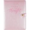 Graphique Snap Journal, Blue Glitter – Cute Portable Notebook, 200 Lined Pages, 6” x 8.25” x .75” – Perfect for Note Taking, List Making and Much More(Pearlized Thought)
