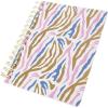 Graphique Vegan Leather Spiral Journal | Manifest Design | Premium Paper | Notebook | Diary | Lists | Record Month and Date | Great Gift | 192 Ruled Pages | 6” x 8”(Zebra)