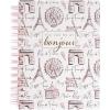 Graphique Vegan Leather Spiral Journal | Manifest Design | Premium Paper | Notebook | Diary | Lists | Record Month and Date | Great Gift | 192 Ruled Pages | 6” x 8”(Meet Me in Paris)