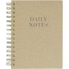 Graphique Vegan Leather Spiral Journal | Manifest Design | Premium Paper | Notebook | Diary | Lists | Record Month and Date | Great Gift | 192 Ruled Pages | 6” x 8”(Daily Notes)