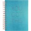 Graphique Vegan Leather Spiral Journal | Manifest Design | Premium Paper | Notebook | Diary | Lists | Record Month and Date | Great Gift | 192 Ruled Pages | 6” x 8”(You Got This)