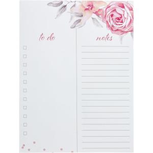 Graphique Vintage Roses To-Do List Notepad – 150 Tear-Away Planner Sheets – Things to Do Memo Writing Pad – Perfect Daily Reminder for School, Office Work, Homework, Projects, and More