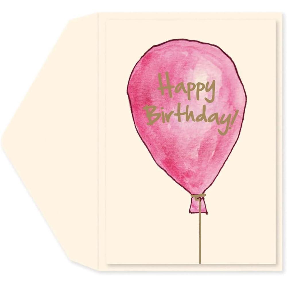 imageGraphique Butterflies Birthday Card Family and Friends ColorCoordinated Envelope 5quot x 7quotWatercolor Balloons