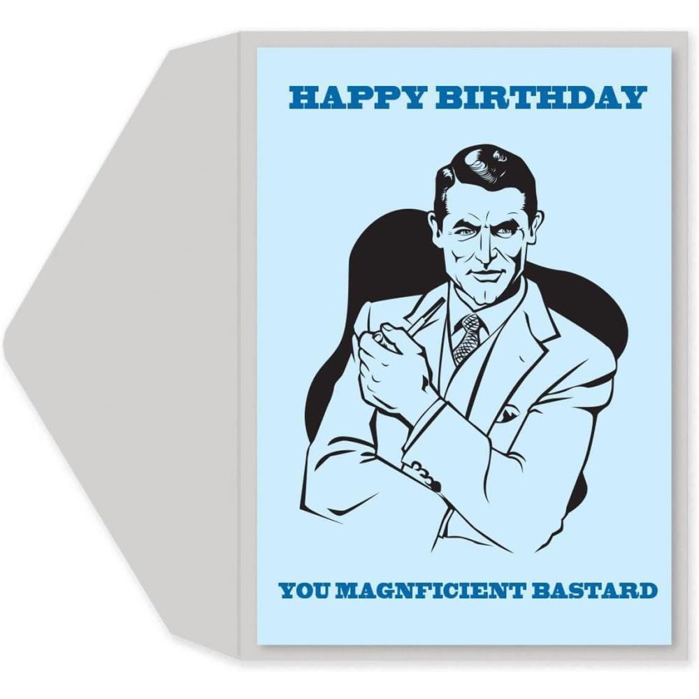 imageGraphique Surfs Up Birthday Card Friend Brother Father Him ColorCoordinated Envelope 5quot x 7quotMagnificent Bastard