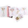 Graphique Birthday Assorted Cards | Pack of 20 Blank Cards with Envelopes | Family and Friends | 4 Assorted Designs with Holographic Foil Accents | Boxed Set for Personalized Notes | 4.25″ x 6″(Blooming Vases)