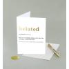 Graphique Butterflies Birthday Card, Family and Friends, Color-Coordinated Envelope, 5″ x 7″(Belated)